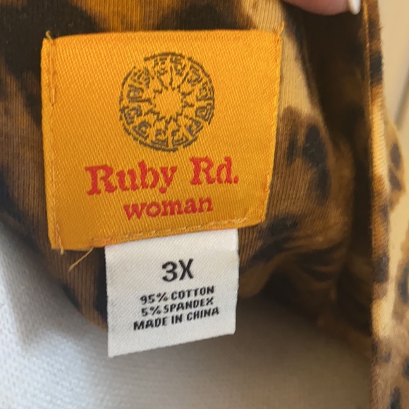 Ruby Rd Animal Print Tunic - Picture 4 of 4